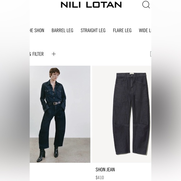 NWT Nili Lotan SHON jeans Size 29 Darkest Black Never Worn purchased Iowa City - Picture 12 of 15
